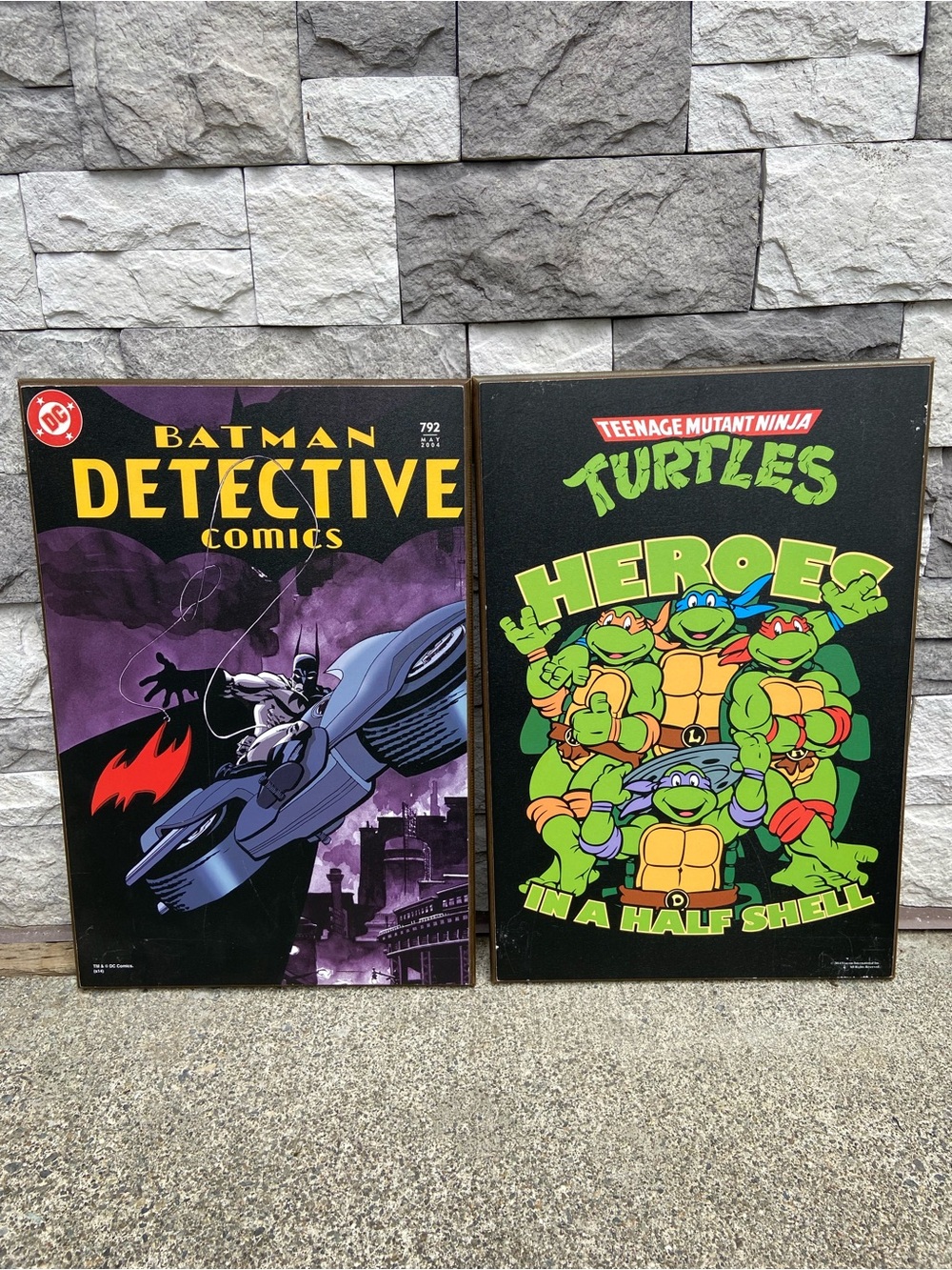 Batman Detective Comics & TMNT Heroes in a Half Shell Wall Art Signs – Licensed